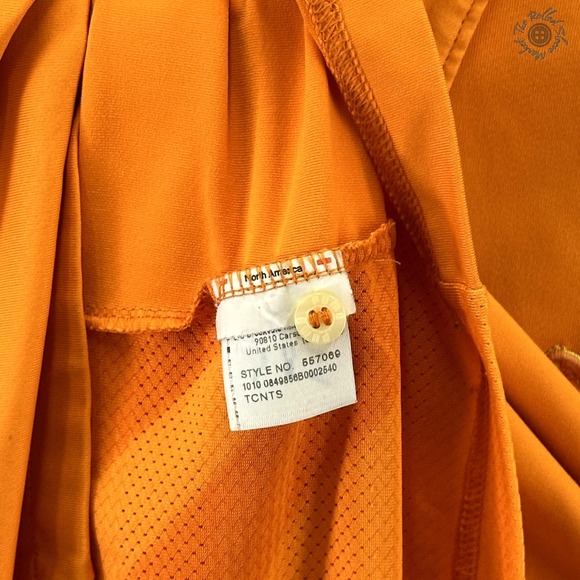 Puma Sport Lifestyle Short Sleeve Golf Polo Shirt Orange Stripe Logo - Men's XL‎ - Picture 7 of 12